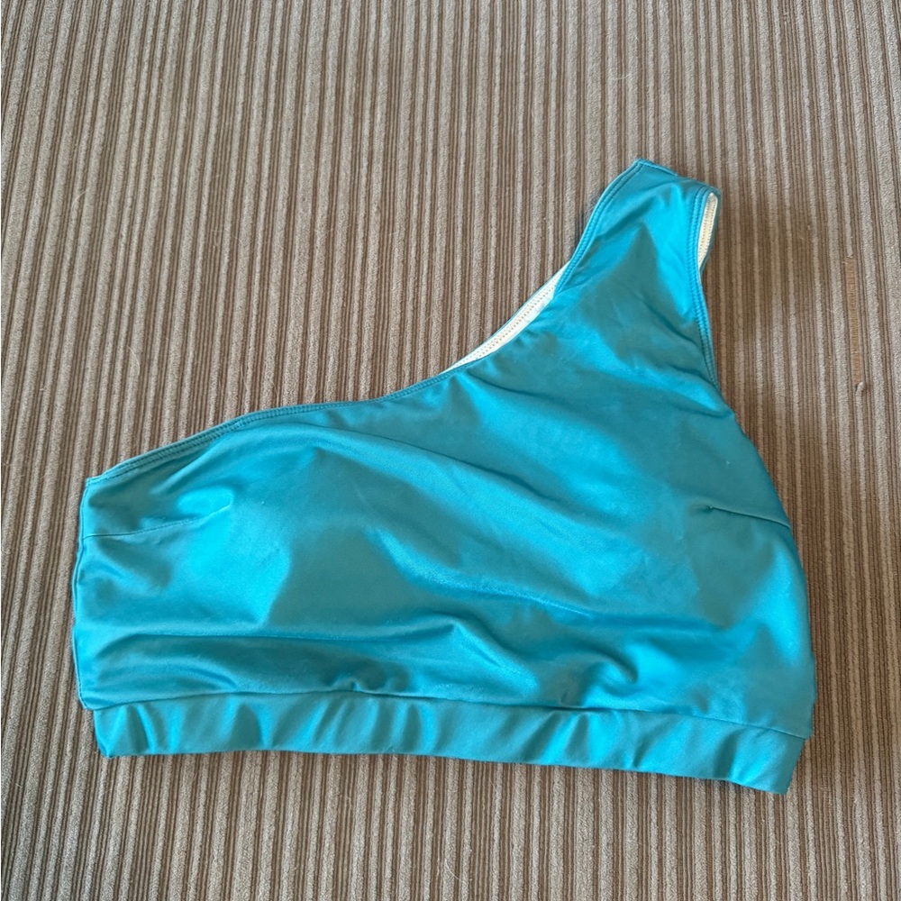 Turquoise side strap bikini top size medium from One Loved Babe.